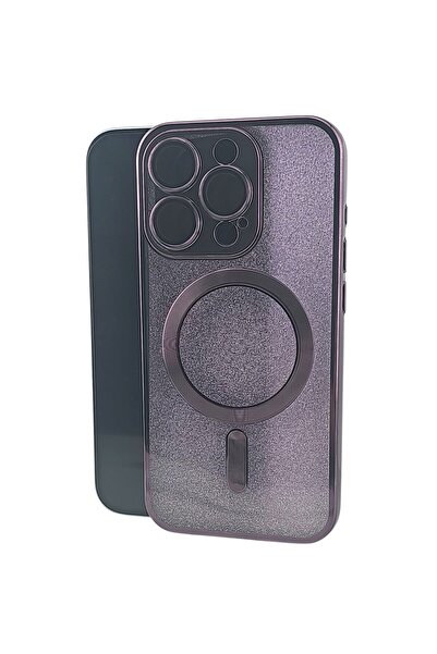 Flippy Προστατευτική θήκη 2 σε 1, Flippy, για iPhone 14 Pro Max, Glitter Magsafe, TPU, Μαγνητική, Μωβ