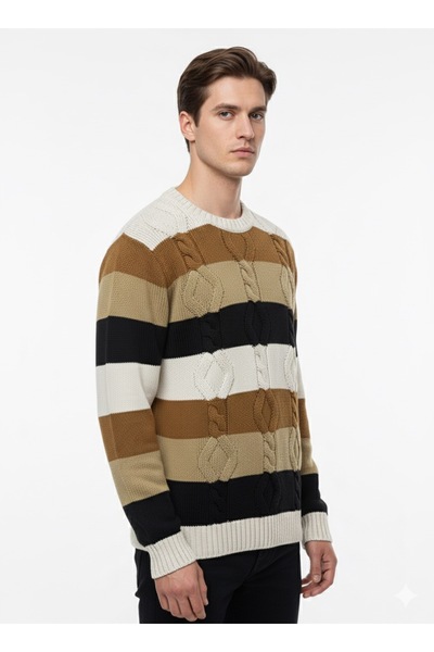 ModaPlaza Men's Crew Neck Sweater 722
