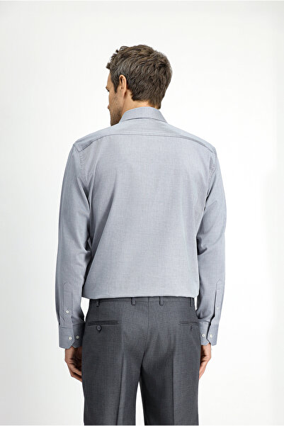 Kiğılı Long Sleeve Classic Patterned Cotton Shirt