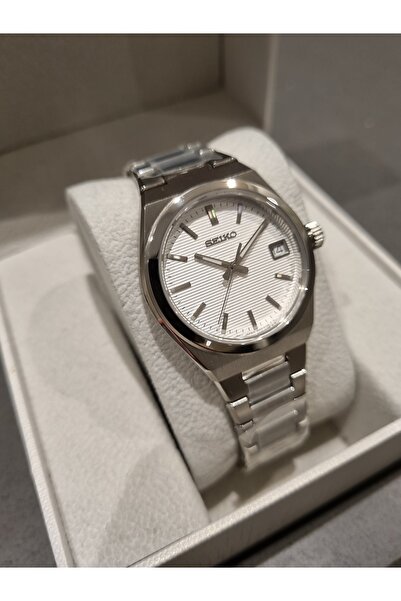 Seiko Metallic Steel Bracelet 10 Atm Water Resistant Sapphire Glass Women Wristwatch