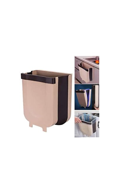 Doty Mini Portable Trash Can Doty, hanging, foldable, 4 L (17x13 cm), brown