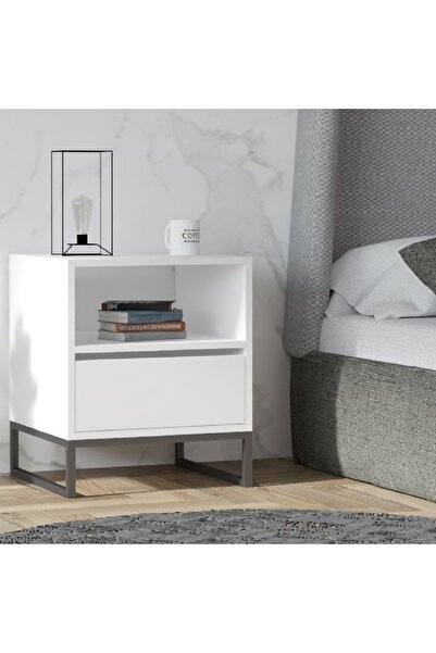 HOMS Lida bedside table for bedroom, 61 cm