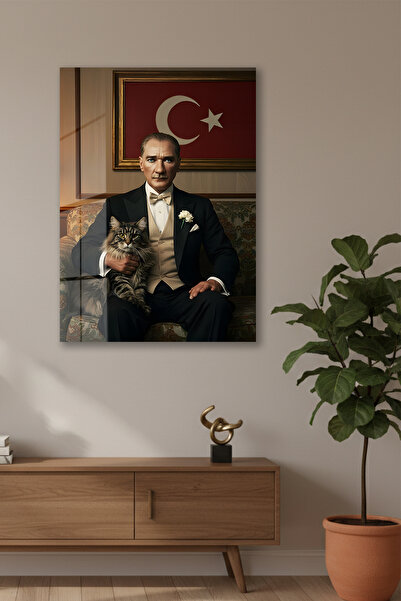 huhuli Cam Mustafa Kemal Atatürk Printed Painting Huhu835C