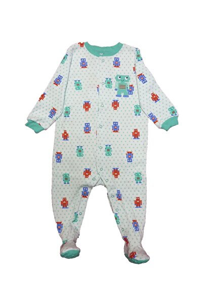 Pekkle Baby jumpsuit / onesie with robot print Z124