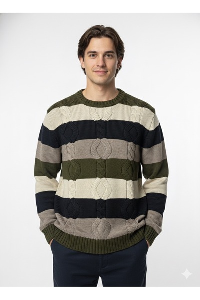 ModaPlaza Men's Crew Neck Sweater 722