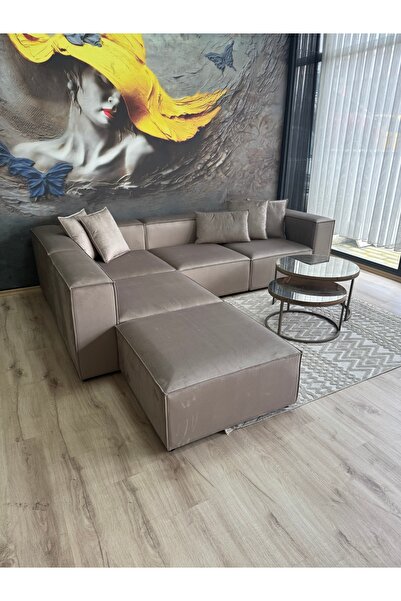 Erduran Mobilya Angelo 5 modül Bayb face 05 köşe koltuk takımı
