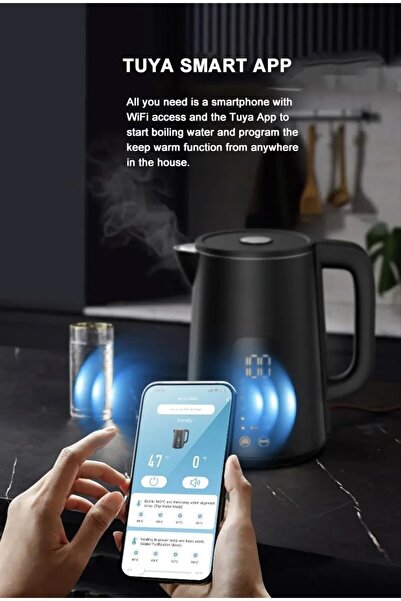 Other Smart 1.7L Electric Kettle with Temperature Control & Wi‑Fi — Keeps Drinks Warm, Auto Shut-Off