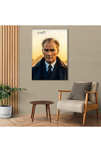 huhuli لوحة قماشية مطبوعة لموستاف كمال أتاتورك Huhu838K