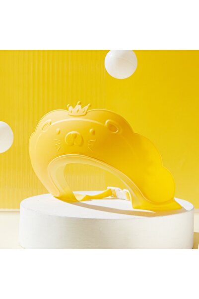 Flippy Children's Bathroom Protection Visor, Fippy, Lion Crown Model, Adjustable Size, 21x20.5 cm, Yellow