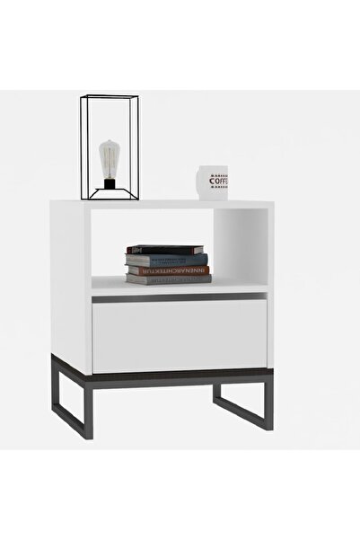 HOMS Lida bedside table for bedroom, 61 cm