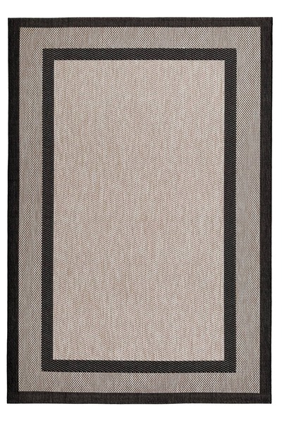 AYTEO Halı Sisal 1149 Bej Siyah Silinebilir Yumuşak Tuşeli Sisal Halı