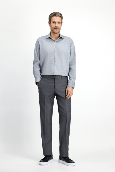 Kiğılı Long Sleeve Classic Patterned Cotton Shirt