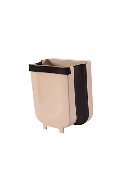 Doty Mini Portable Trash Can Doty, hanging, foldable, 4 L (17x13 cm), brown