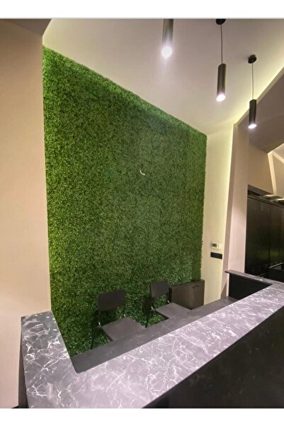 ŞA-DAL STORE Dekoratif Yapay Bitki Duvar Kaplama Panel Şimşir Tabaka 40x60 Cm Yeşil Dikey Bahçe