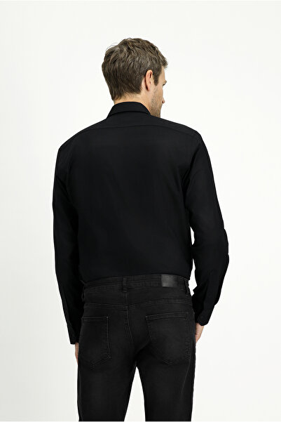 Kiğılı Long Sleeve Slim Fit Slim Fit Cotton Oxford Shirt