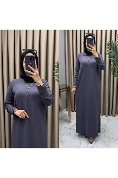 Sum UZUN MERSERİZE ELBİSE