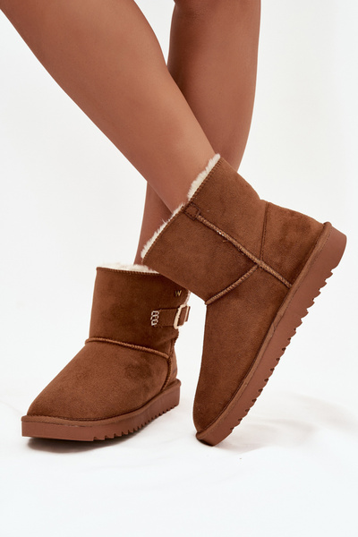 WRANGLER Women's snow boots with buckle 20253091.37B Camel 38