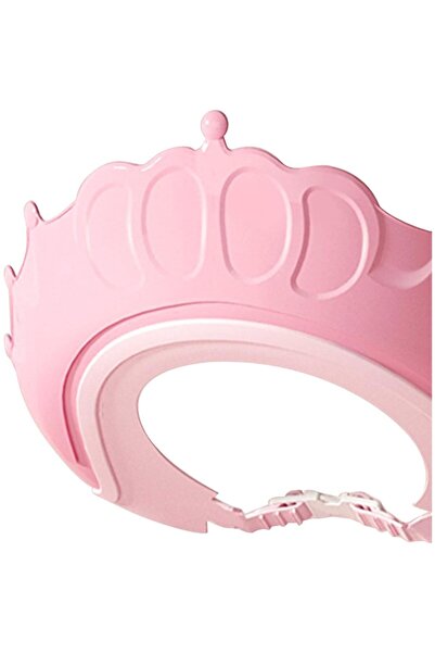 Fippy Baby Bath Protective Visor, Crown Model, Adjustable, Pink, 24x22 cm