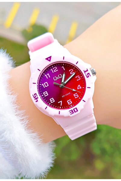 Q&Q Girl's Wristwatch 33mm Case 10 Atm Water Resistant Silicone Strap 2 Years Manufacturer Warranty