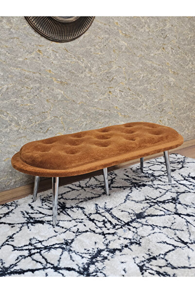 ZAFİR Ufo Oturak Bench - Krom Kaplama Sivriltme Ayak - Oturak - Bench - Puf -...
