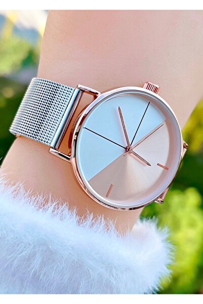 Weluxa Dual Color Straw Cord and Dial Design Women's Wristwatch