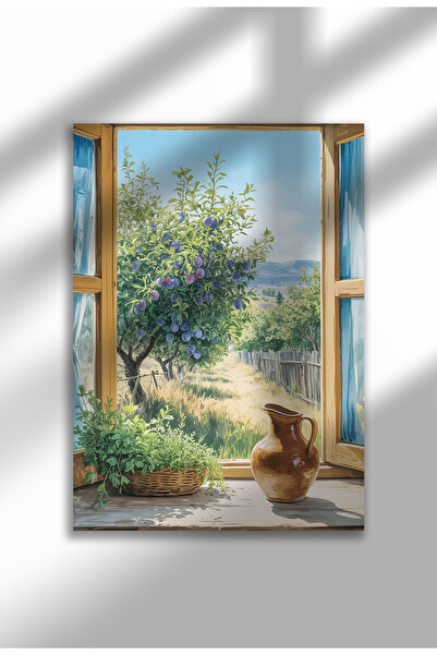 21mxm Poster pânză pentru fereastră fără ramă - Imprimeu digital în stil acua...