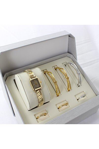 genric طقم ساعات وإكسسوارات نسائي أنيق