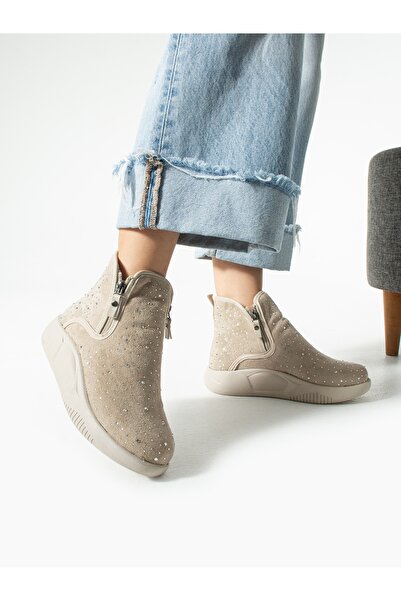 ALEMDAR AYAKKABI Γυναικείες μπότες NATURA Cream Stone