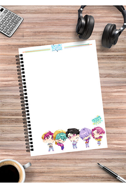 mertfigur K Pop Demon Hunters Rumi Mira Zoey Jinu Anime Spiral Notebook A5 (50 Sheets)