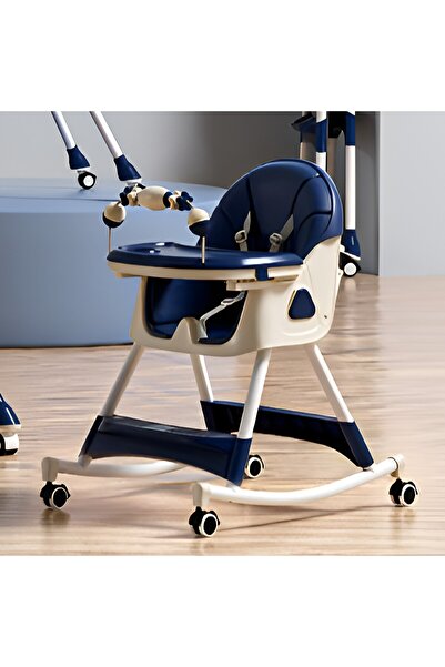 Flippy Παιδική Καρέκλα Τραπεζαρίας, Flippy, Πολυλειτουργική, Σταθερή, Ρυθμιζόμενη, από 6 Μηνών, 97x73x65cm, Μπλε