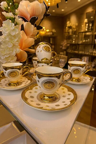 decovien 6-Piece Stylish Designed Coffee Cup Set for Daily and Special Use