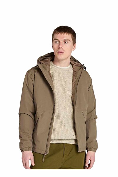 Timberland Tb0A44P6Bk01-Winnick Waterpro Jcket Brown Hooded Collar Regular Fi...