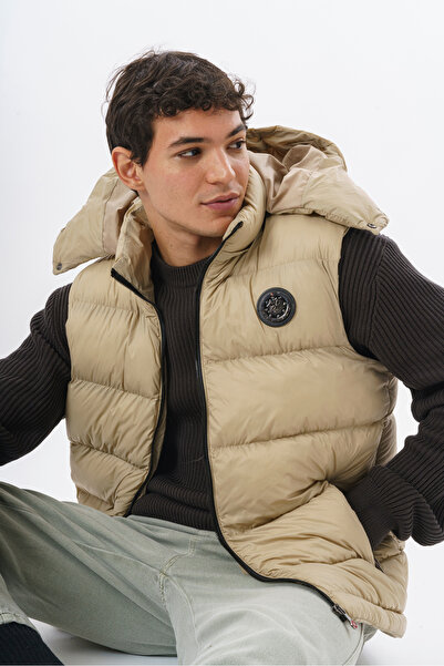 ROSSPALL Men's Soft-Touch Vest – Matte Texture, Detachable Hood
