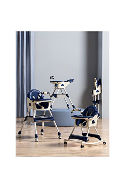 Flippy Παιδική Καρέκλα Τραπεζαρίας, Flippy, Πολυλειτουργική, Σταθερή, Ρυθμιζόμενη, από 6 Μηνών, 97x73x65cm, Μπλε