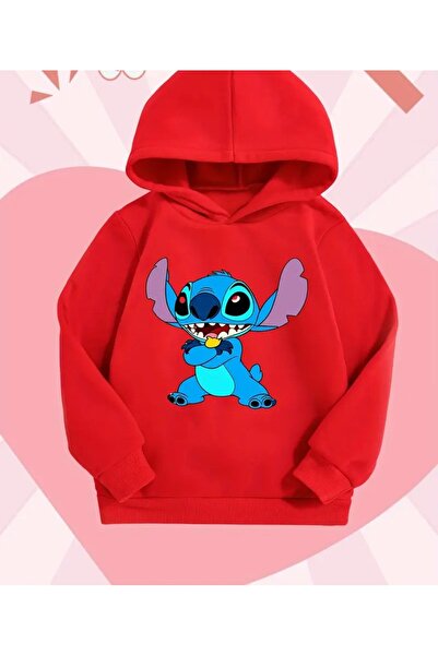 oneagılyazı Slatka majica Stitch Sa printom karaktera Sa kapuljačom