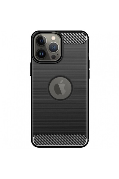 Flippy Protective Case, compatible with Apple iPhone 14 Plus, TPU Carbon, 1.5 mm, Black