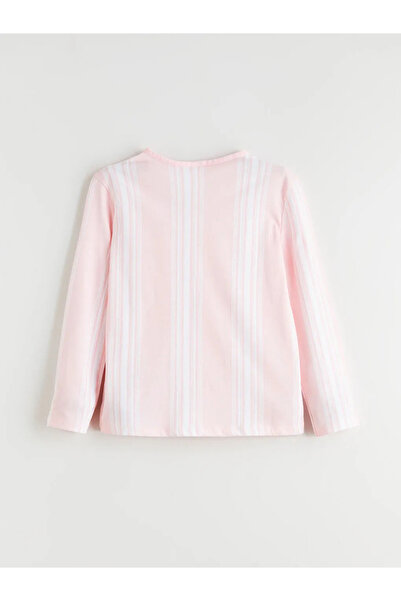 LC Waikiki Set de pijamale pentru fetiță cu decolteu în V și detaliu cu fundă