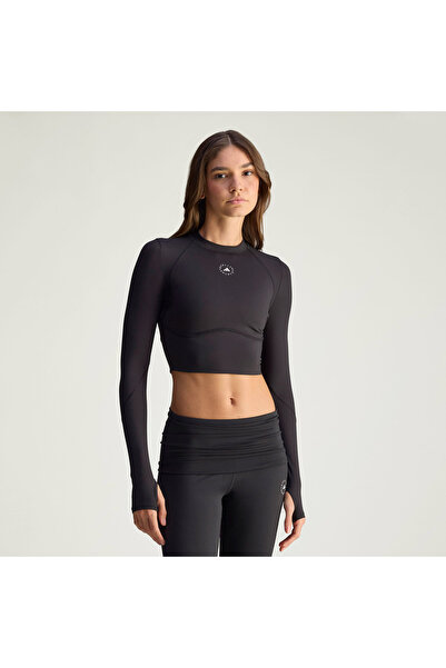 adidas By Stella Mccartney Tpr Ls Cr Women's Black Bra