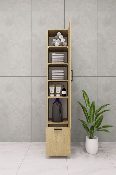 DEMİRBAL MOBİLYA MDF ÇEKMECELİ ÇOK AMAÇLI BOY DOLAP