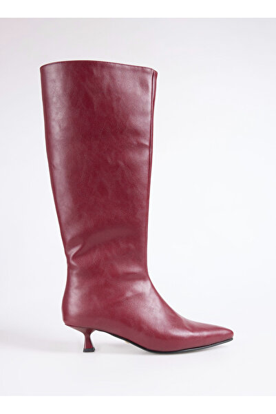 Fabrika Bordo Kadın Çizme KITTEN-LANCY