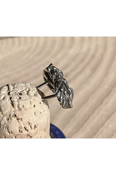 Viking Kanat White Zircon S+ Quality 316L Stainless Steel Non-Tarnish Earrings Pair