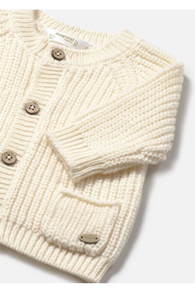 MAYORAL Baby Knitted Cardigan Cream 2339