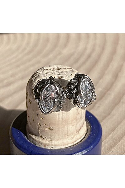 Viking Kanat White Zircon S+ Quality 316L Stainless Steel Non-Tarnish Earrings Pair