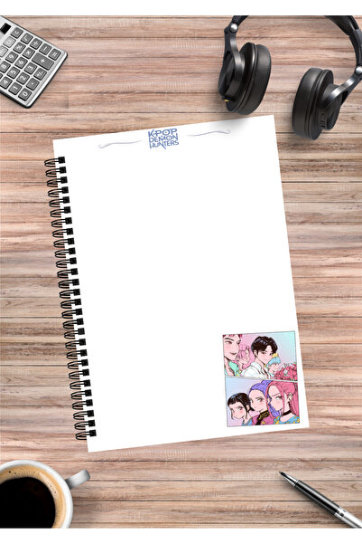 mertfigur Caiet cu spirală A5 (50 coli) K Pop Demon Hunters Rumi Mira Zoey Jinu Anime