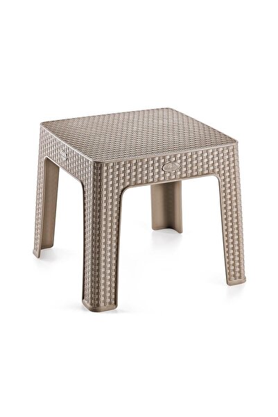 RETRO ART Monoblok Rattan Sehpa Bahçe Balkon Şezlong Sehpası Hs-700