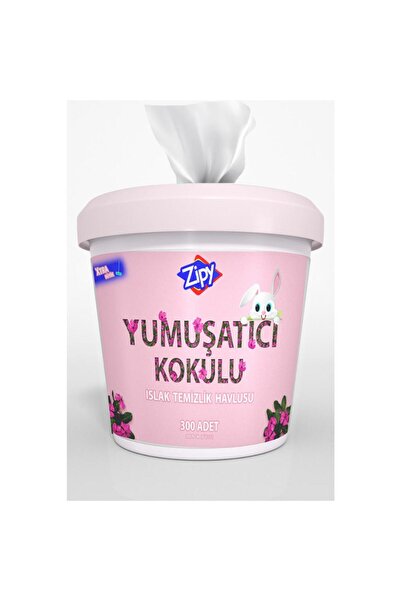 zipy Yumuşatıcı Kokulu Ev Temizlik Islak Kova Mendil 300 Adet