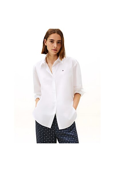 Tommy Hilfiger Kadın ESS POPLIN EASY FIT SHIRT WW0WW45612-THYA2
