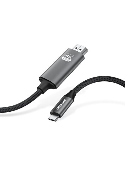 Green Lion كابل USB-C إلى HDMI بدقة 4K، بطول 2 متر، مضفر، بدقة 4K عند 30 هرتز...