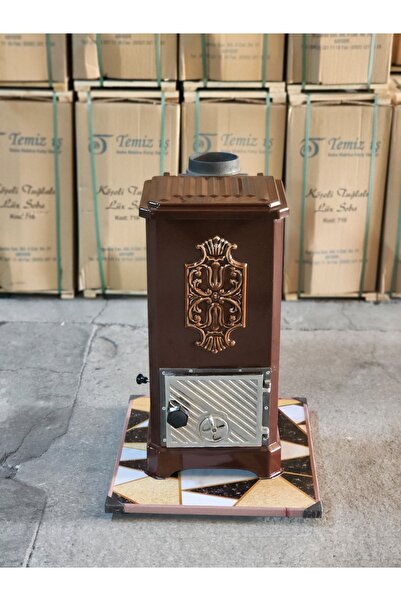 temiz iş Köşeli Tuğlalı Lüks Soba