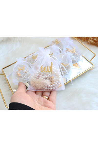 FATMA İMAMOĞLU 10 Adet Tül Keseli Hediyelik Tesbih